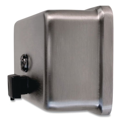 ClassicSeries Surface-Mounted Liquid Soap Dispenser, 40 oz, 8.13 x 2.75 x 4.75, Stainless Steel