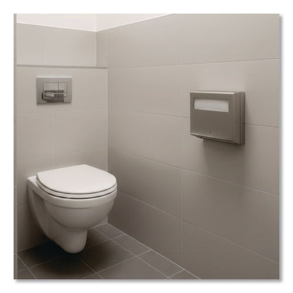 Stainless Steel Toilet Seat Cover Dispenser, ClassicSeries, 15.75 x 2 x 11, Satin Finish
