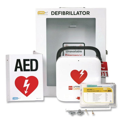 LIFEPAK CR2 Fully-Automatic, USB, English Handle, Alarmed Cabinet