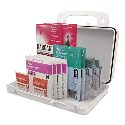 Opioid Overdose Kit, Plastic Case, 11 Pieces