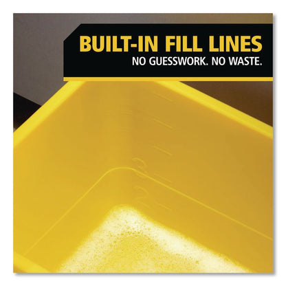 Glass/Window Cleaning Bucket and Lid, 6 gal, Yellow
