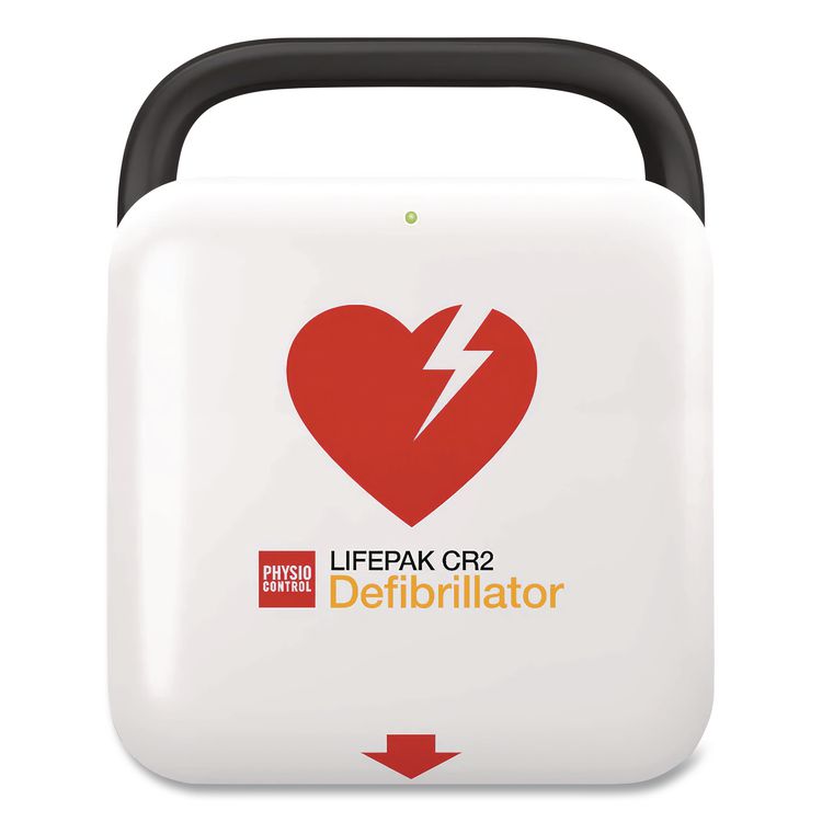 LIFEPAK CR2 Fully-Automatic, USB Defibrillator, English, Handle, Rugged Carry Case with Prep Kit