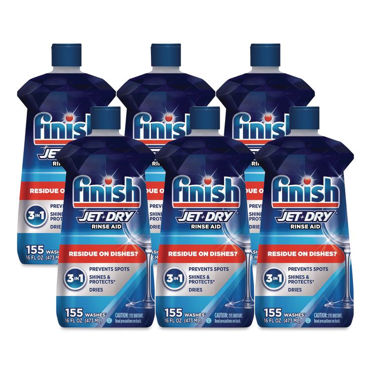 Jet-Dry Rinse Agent, 16 oz Bottle, 6/Carton