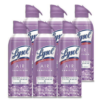 Air Sanitizer Spray, Lavender Sky Scent, 10 oz Aerosol Spray, 6/Carton
