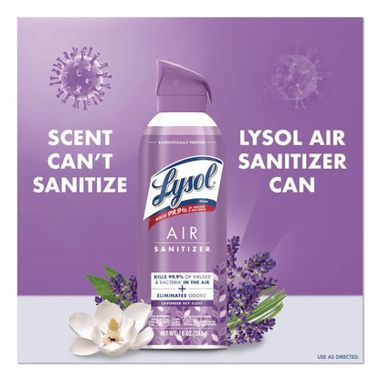 Air Sanitizer Spray, Lavender Sky Scent, 10 oz Aerosol Spray, 6/Carton