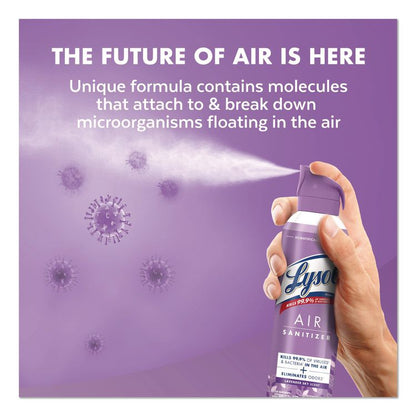 Air Sanitizer Spray, Lavender Sky Scent, 10 oz Aerosol Spray, 6/Carton