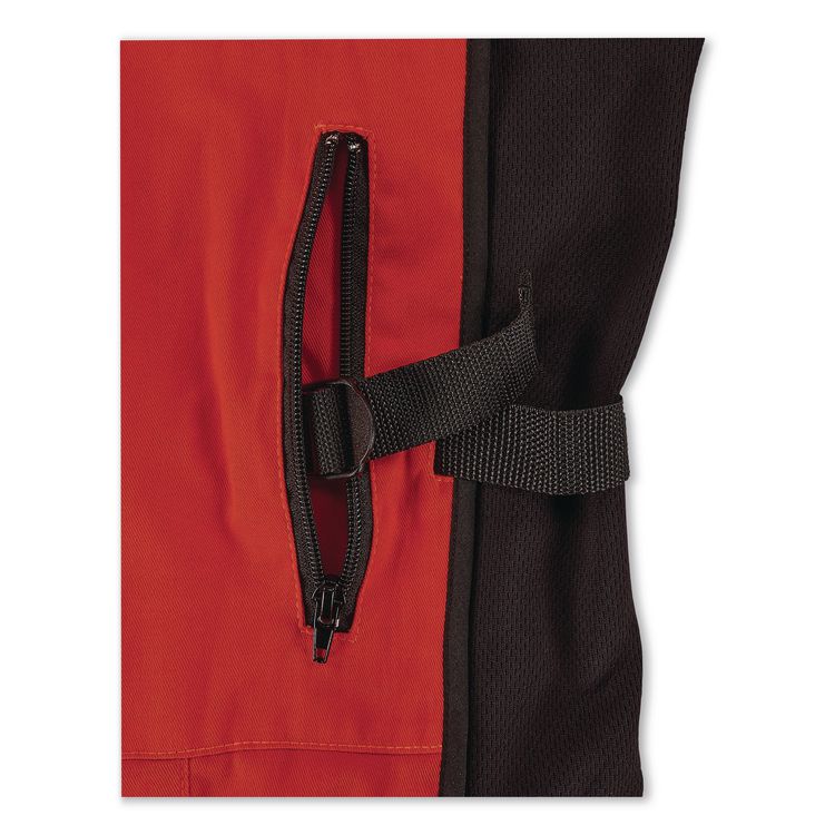Chill-Its 6260 Lightweight Phase Change Cooling Vest with Packs, Cotton/Polyester, Small/Medium, Orange