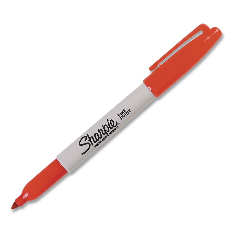 Fine Tip Permanent Marker Value Pack, Fine Bullet Tip, Red, 36/Pack
