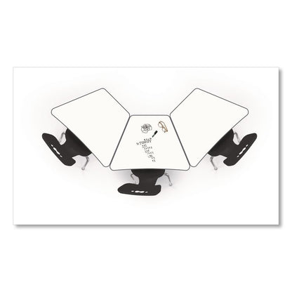 Hierarchy Beam Desk, 34.4" x 24" x 18" to 29", White Porcelain Steel with Platinum Legs,Ships in Two Boxes (Worksurface/Legs)
