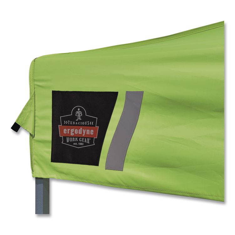 SHAX 6002 Heavy-Duty Pop-Up Tent, 10 ft x 10 ft, Polyester/Steel, Lime
