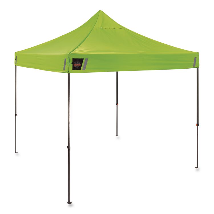 SHAX 6002 Heavy-Duty Pop-Up Tent, 10 ft x 10 ft, Polyester/Steel, Lime