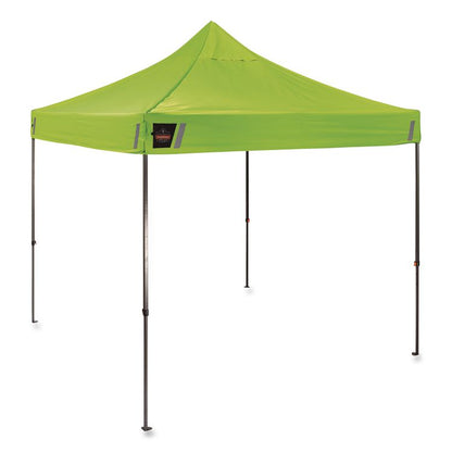 SHAX 6002 Heavy-Duty Pop-Up Tent, 10 ft x 10 ft, Polyester/Steel, Lime