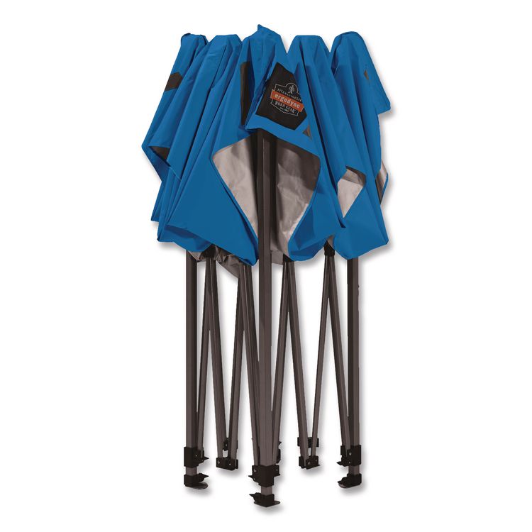 SHAX 6002 Heavy-Duty Pop-Up Tent, 10 ft x 10 ft, Polyester/Steel, Blue