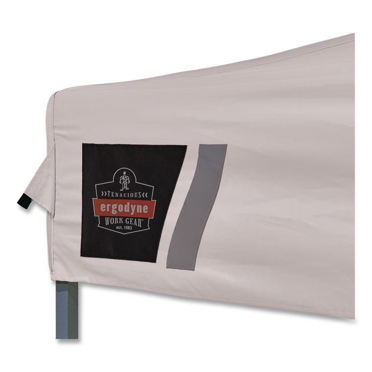 SHAX 6002 Heavy-Duty Pop-Up Tent, 10 ft x 10 ft, Polyester/Steel, White
