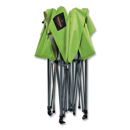 SHAX 6001 Lightweight Pop-Up Tent, 10 ft x 10 ft, Polyester/Steel, Lime