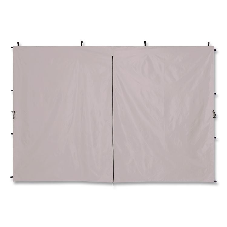 SHAX 6196 Pop-Up Tent Sidewall with Zippered Door, 10 ft x10 ft, Polyester, White