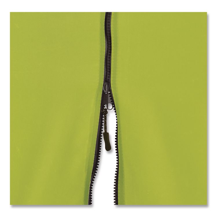 SHAX 6196 Pop-Up Tent Sidewall with Zippered Door, 10 ft x10 ft, Polyester, Lime