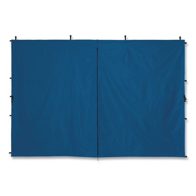 SHAX 6196 Pop-Up Tent Sidewall with Zippered Door, 10 ft x10 ft, Polyester, Blue