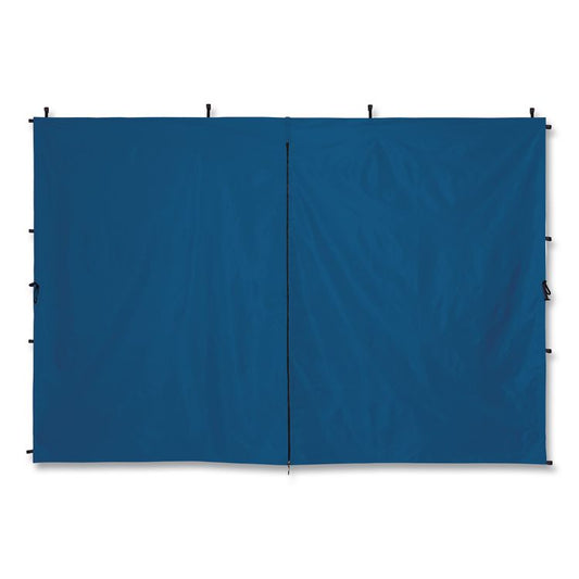 SHAX 6196 Pop-Up Tent Sidewall with Zippered Door, 10 ft x10 ft, Polyester, Blue