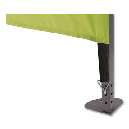 SHAX 6057 Heavy-Duty Pop-Up Tent Enclosed Kit, Single Skin, 10 ft x 10 ft, Polyester/Steel, Lime
