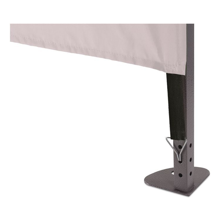 SHAX 6057 Heavy-Duty Pop-Up Tent Enclosed Kit, Single Skin, 10 ft x 10 ft, Polyester/Steel, White