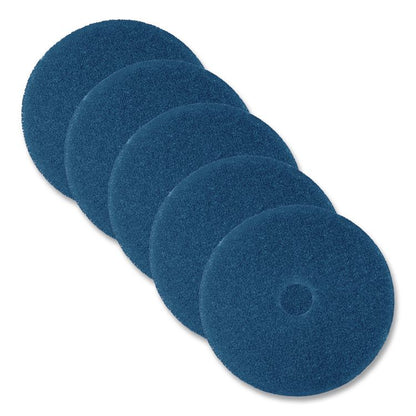 Low-Speed High Productivity Floor Pads 5300, 19" Diameter, Blue, 5/Carton