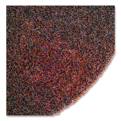 Low-Speed Buffer Floor Pads 5100, 17" Diameter, Red, 5/Carton
