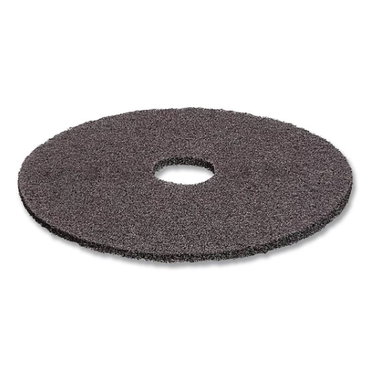 Low-Speed High Productivity 7300 Floor Pads, 13" Diameter, Black, 5/Carton