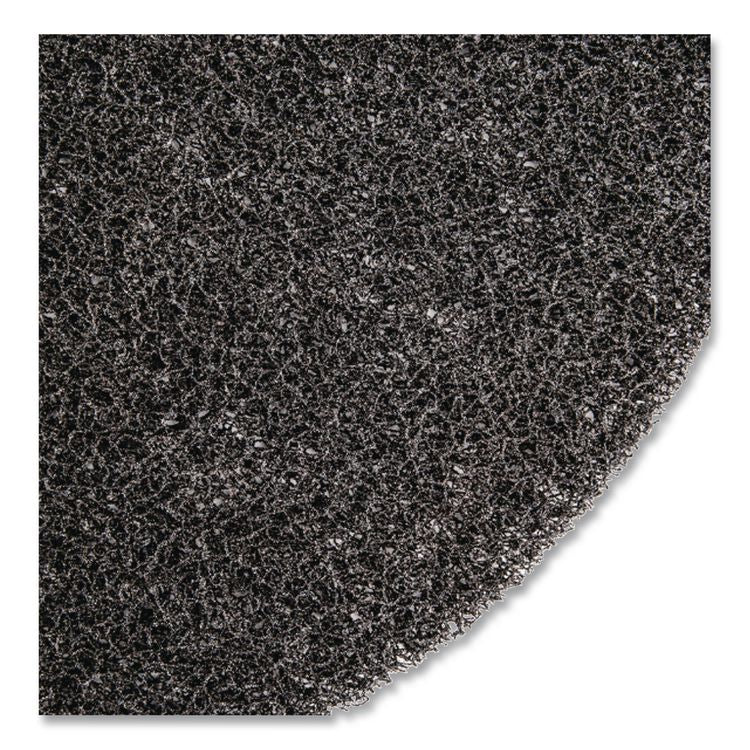Low-Speed High Productivity 7300 Floor Pads, 13" Diameter, Black, 5/Carton