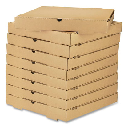Corrugated Pizza Box, 16 x 16 x 2, Kraft, Cardboard, 50/Carton