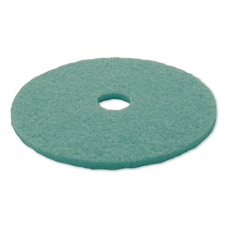 Ultra High-Speed Floor Burnishing Pads 3100, 27" Diameter, Aqua, 5/Carton