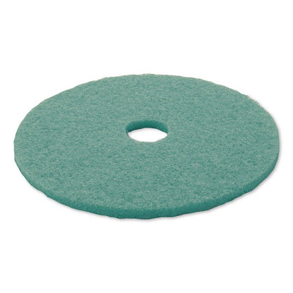 Ultra High-Speed Floor Burnishing Pads 3100, 27" Diameter, Aqua, 5/Carton