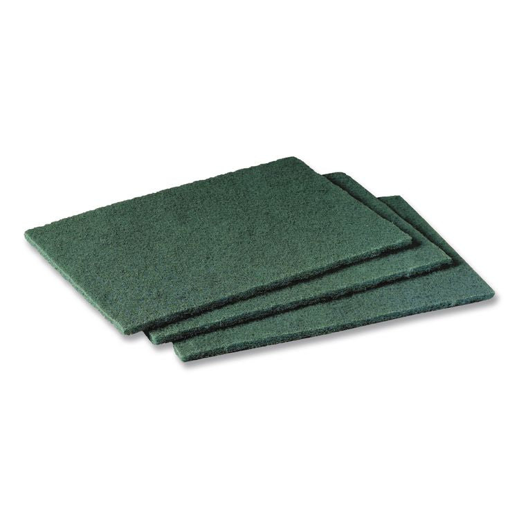 Commercial Scouring Pad 96, 6 x 9, Green, 10/Pack