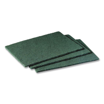 Commercial Scouring Pad 96, 6 x 9, Green, 10/Pack