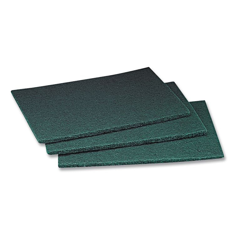 Commercial Scouring Pad 96, 6 x 9, Green, 10/Pack