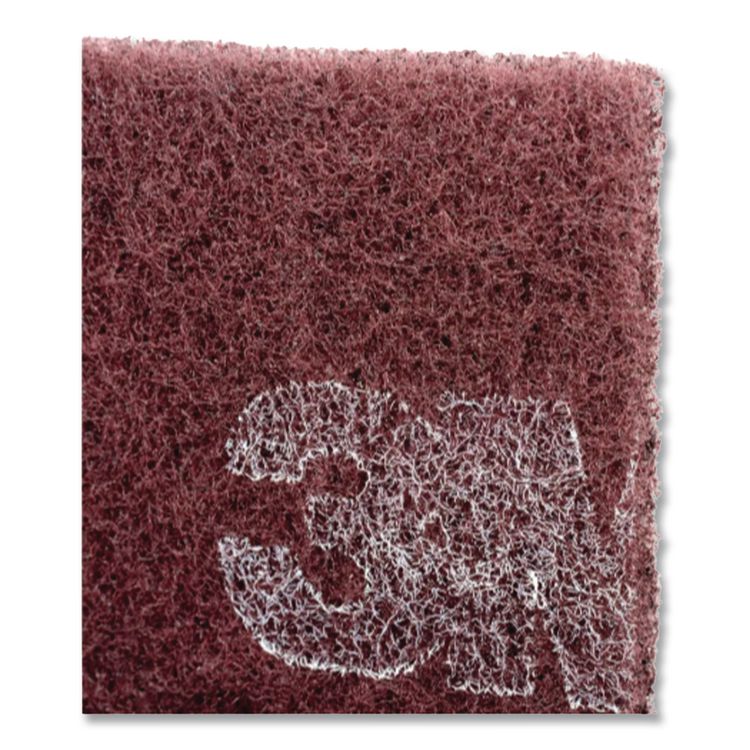 Surface Preparation Pad Sheets, 14 x 20, Maroon, 10/Carton