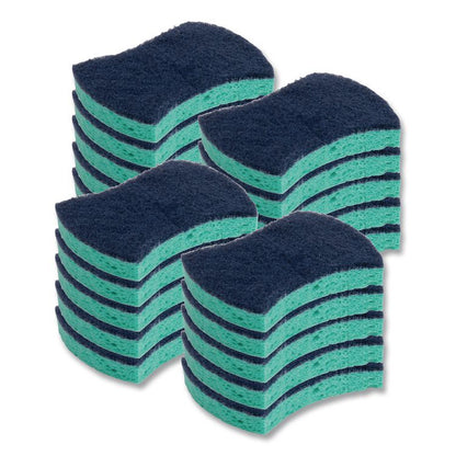 Power Sponge #3000, 2.8 x 4.5, 0.6" Thick, Blue/Teal, 20/Carton