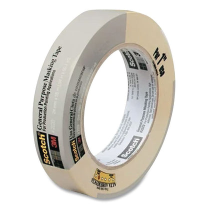 High-Performance Masking Tape 232, 3" Core, 24 mm x 55 m, Tan