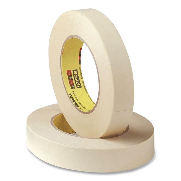 Printable Flatback Paper Tape, 3" Core, 1" x 60 yds, White