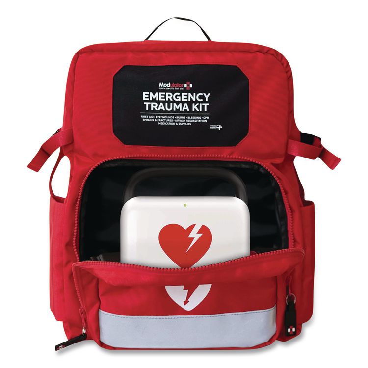 Trauma Backpack, without AED, Pro, 6 Pieces, Fabric Case