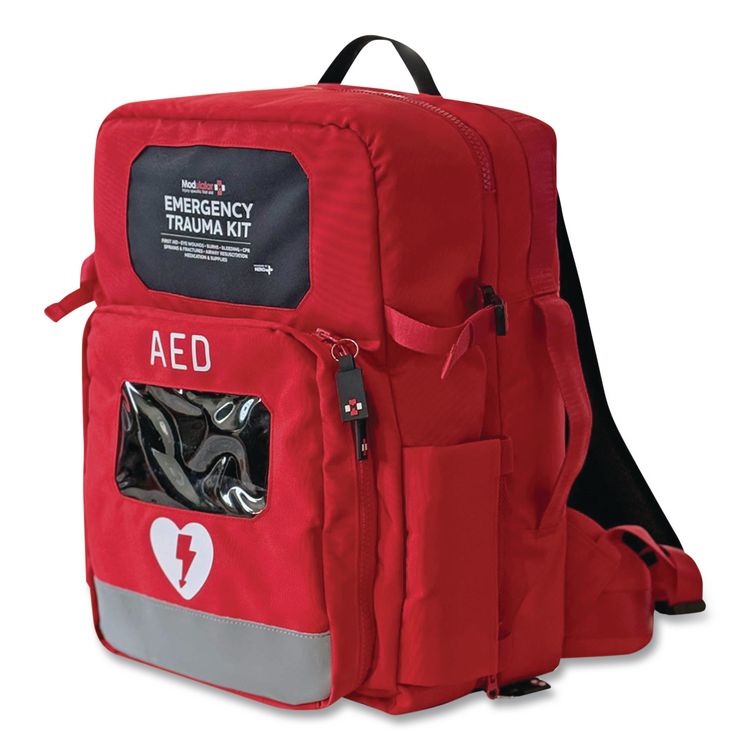 Trauma Backpack, without AED, Standard, 6 Pieces, Fabric Case
