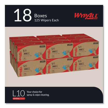 L10 Towels, POP-UP Box, 1-Ply, 9 x 10.5, White, 125/Box, 18 Boxes/Carton