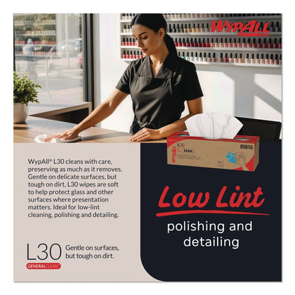 L30 Towels, POP-UP Box, 9.8 x 16.4, White, 120/Box, 6 Boxes/Carton