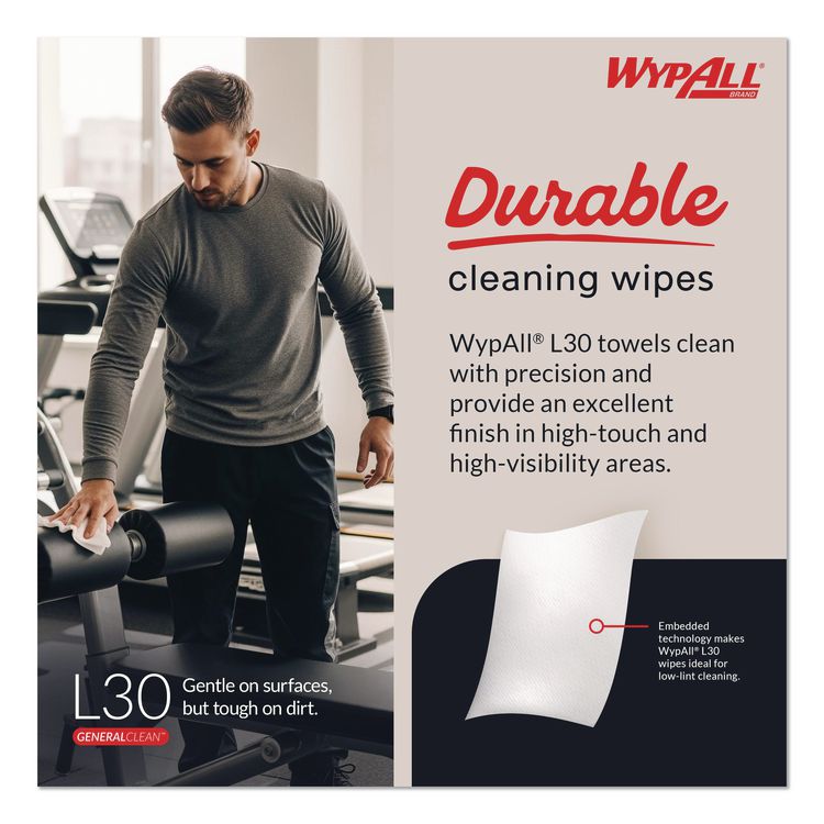 L30 Towels, POP-UP Box, 9.8 x 16.4, White, 120/Box, 6 Boxes/Carton