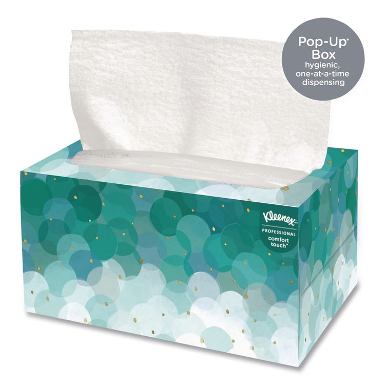 Ultra Soft Hand Towels, POP-UP Box, 1-Ply, 9 x 10, White, 70/Box