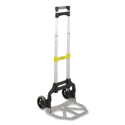 Stow and Go Cart, 110 lb Capacity, 15.25 x 16 x 39, Aluminum