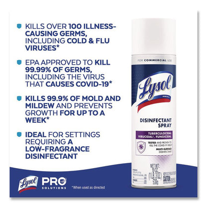 Disinfectant Spray, Original Scent, 19 oz Aerosol Spray