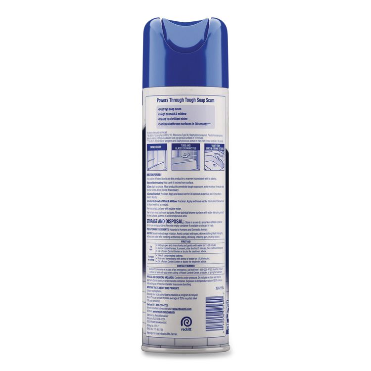 Power Foam Bathroom Cleaner, Unscented, 24 oz Aerosol Spray