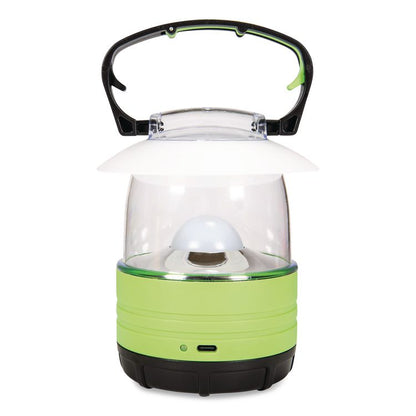 Rechargeable Area Table Lantern, Rechargeable Lithium Ion Battery (Included), Green