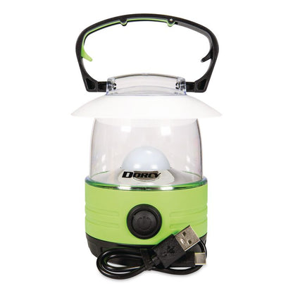 Rechargeable Area Table Lantern, Rechargeable Lithium Ion Battery (Included), Green